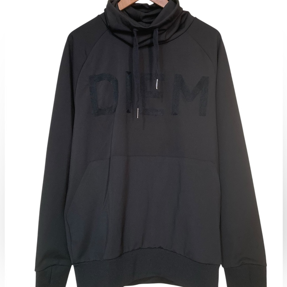 DIEM Funnel Neck With Drawstring Top
